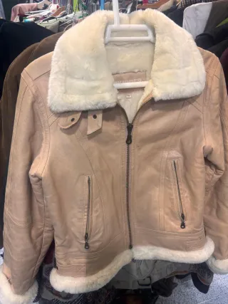 Cazadora Skipper Beige Mujer Talla M