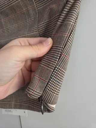 Top palabra de honor Pull&Bear cuadros rosa