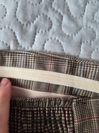 Top palabra de honor Pull&Bear cuadros rosa