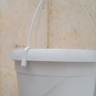 3 Vasi Basket Bianchi 18cm