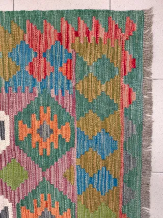 Tappeto Kilim afgano 198x156 cm