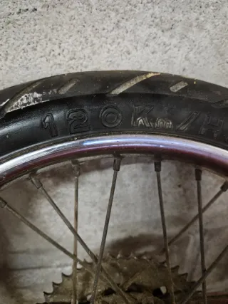 Rueda Mobylette 16 con radios