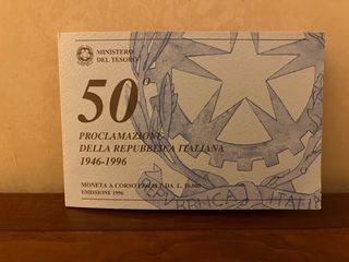 Moneta 50 Anni Repubblica Italiana