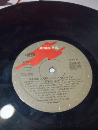 Gatos Locos - Una Vez Más Vinilo LP 1989