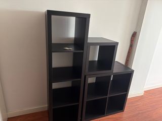 Mueble modular negro Ikea