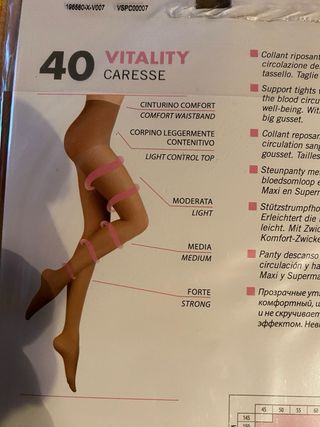 Collant Sanpellegrino VITALITY CARESSE 40 Beige 6X