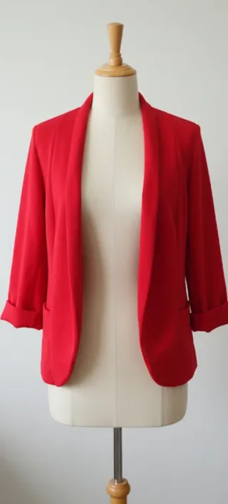 Blazer Talla Única Rojo