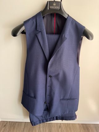 Traje Hugo Boss Azul 3 Piezas