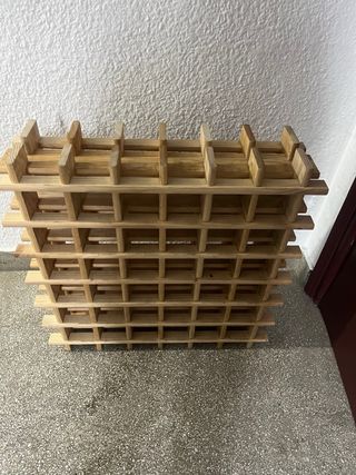 3 botelleros de madera