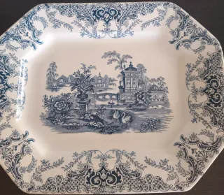 Plato La Cartuja de Sevilla Azul y Blanco