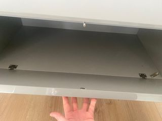 Mueble TV flotante gris