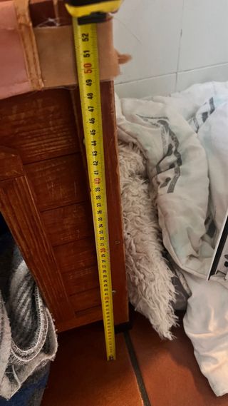 Caseta para perros de madera y tela