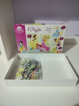 4 Puzzles Disney Princesas Educa