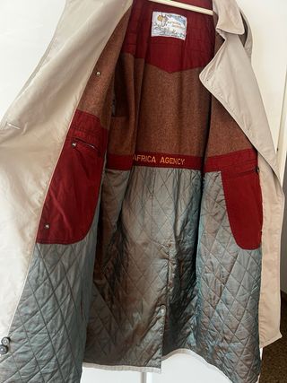 Gabardina abrigo vintage