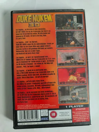 Duke Nukem 3D Sega Saturn PAL - Gioco e Custodia