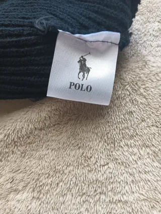 Cappello Polo Ralph Lauren nero logo bianco