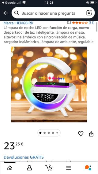 Lámpara-Despertador