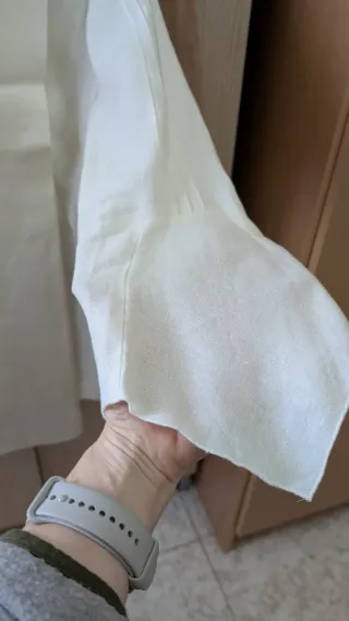 Traje lino beige T38