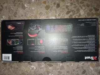 Trust Pack Gaming 4 en 1 Teclado Ratón Cascos