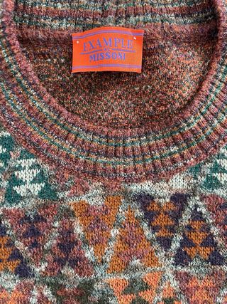 Maglione Missoni Lana Merino con Stampa Vintage
