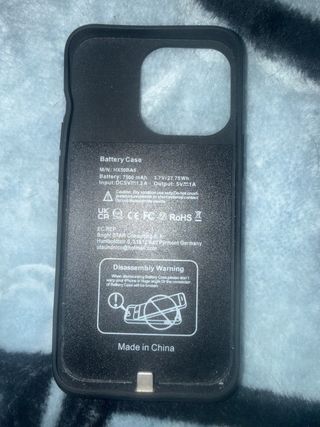 Funda Batería iPhone 15 7500 mAh