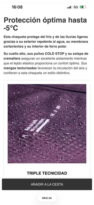 Chaqueta térmica EKOI Perf TIE & DYE