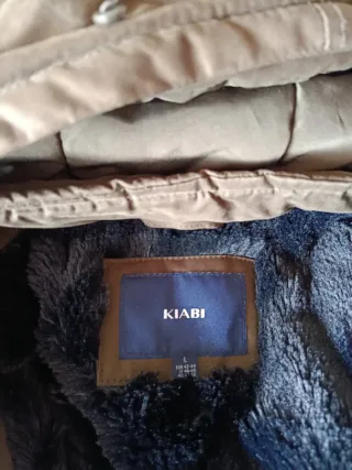 Abrigo verde militar con forro