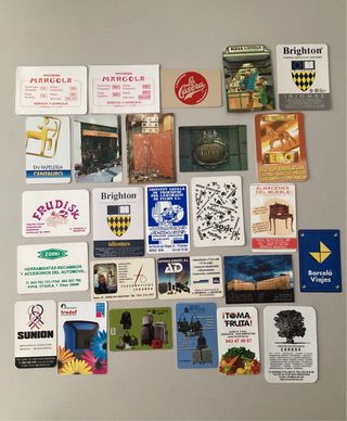 26 Calendarios de bolsillo Publicidad