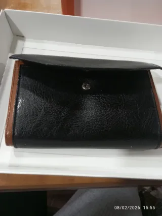 Cartera de piel artesanal mujer