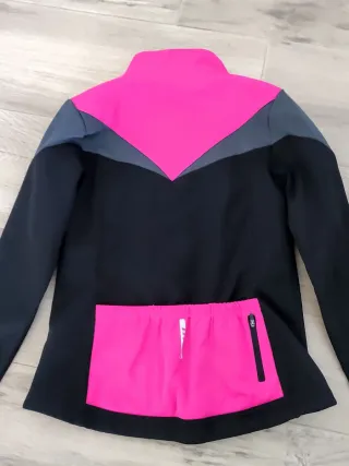 Giubbotto Bici Donna Bpro Nero e Rosa