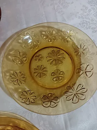 VAJILLA VERECO FLORES AMBAR