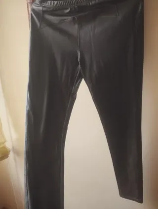 Pantalón cuero marrón XL