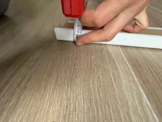 Tapa juntas puerta paso blanco