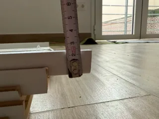 Tapa juntas puerta paso blanco