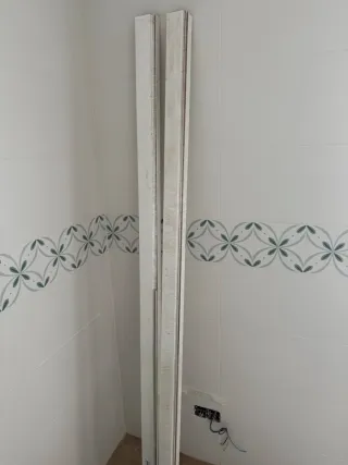 Tapa juntas puerta paso blanco