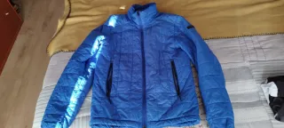 Anorak azul acolchado