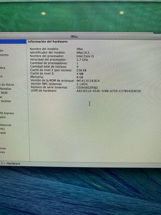 Imac 14,1 21.5 Intel Core i5 1TB OS X 2,7 GHz