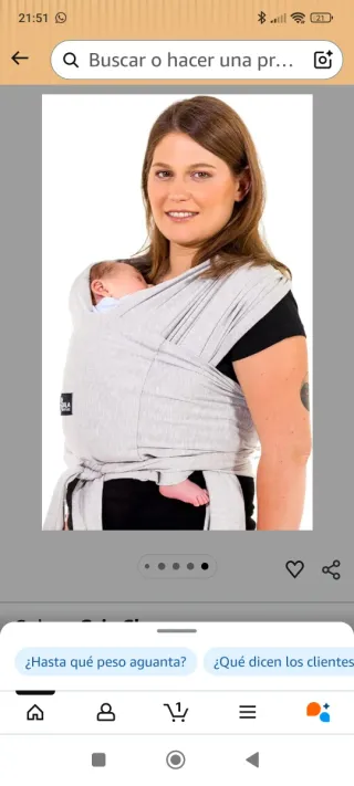 Mochila Fular Portabebés Koala Babycare