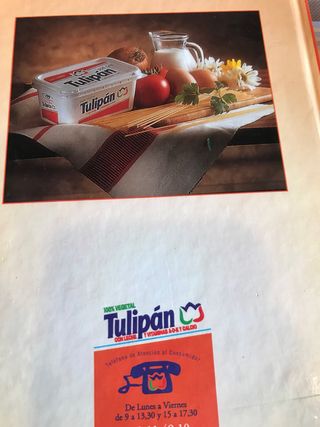 Trucos de recetas fáciles con tulipán. Año 2000￼
