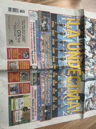 Periódico AS La Undécima Champions