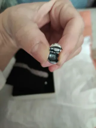 Pulsera Pandora Macramé Clip Plata