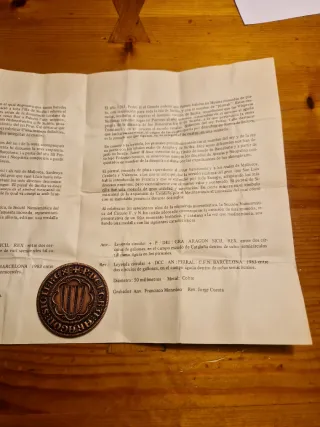 Medalla DCC Aniversario Pirral Sicilia