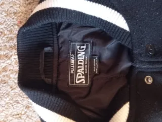 Chaqueta Spalding Negra y Blanca