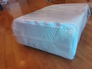 Almohada Ortopédica Piernas Azul/Blanco