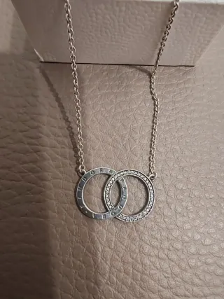 Conjunto Pandora Aro Entrelazado Plata