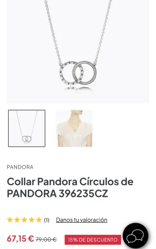 Conjunto Pandora Aro Entrelazado Plata