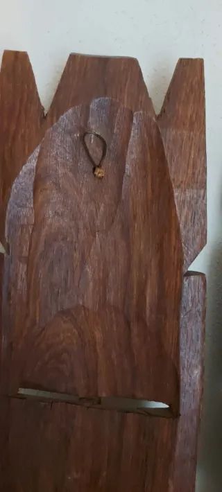 Coppia Maschere Africane Legno Intagliato