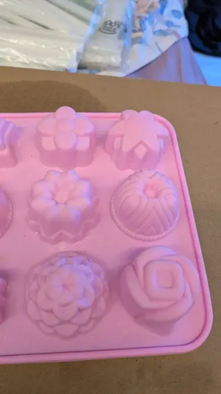 2 Moldes de Silicona Rosa