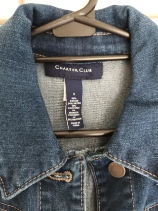 Chaqueta vaquera bordada talla S