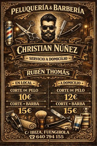 Barbero profesional – Cortes modernos y clásicos